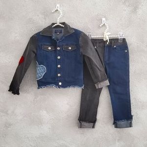 Andy & Evan girls denim set